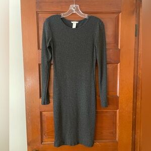 H&M Gray Midi Dress